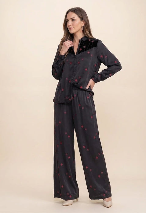 Johnny Was Workshop Maxine Seamed Wide Leg Pant W60423