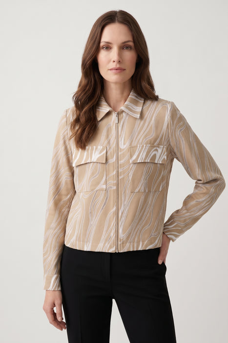 Joseph Ribkoff Beige/Vanilla Marble Jacket 261266