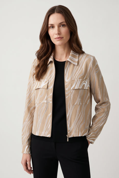 Joseph Ribkoff Beige/Vanilla Marble Jacket 261266