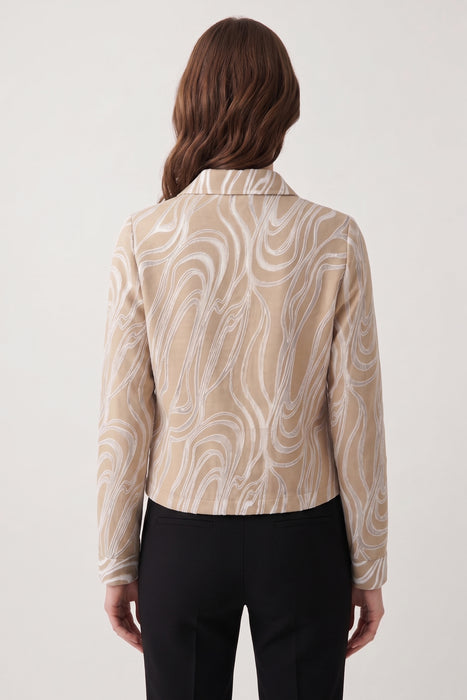 Joseph Ribkoff Beige/Vanilla Marble Jacket 261266