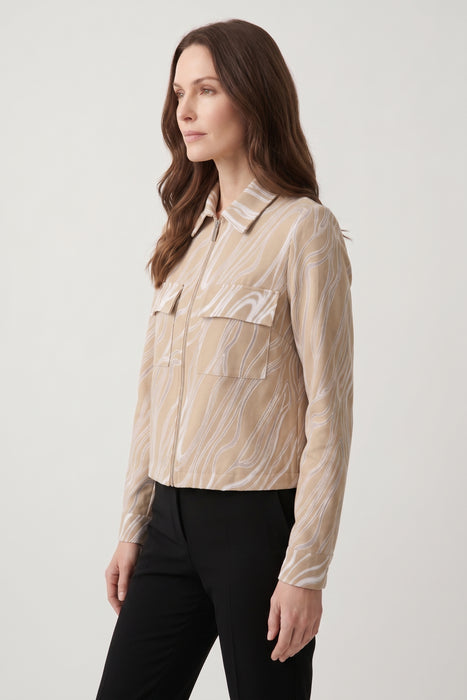 Joseph Ribkoff Beige/Vanilla Marble Jacket 261266