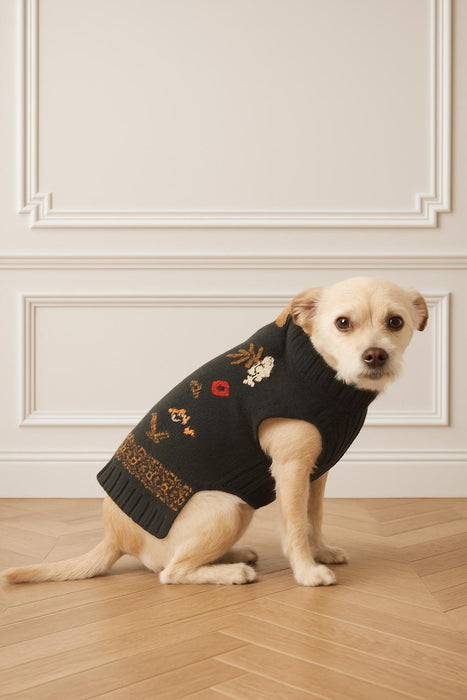 Johnny Was Zuzu Embroidered Dog Sweater M69423