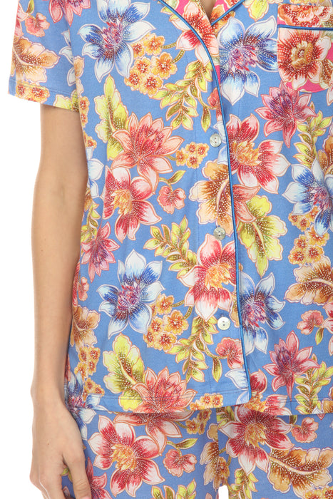 Johnny Was Leilah Jonesy Short Sleeve Short Pajama Set MS0123