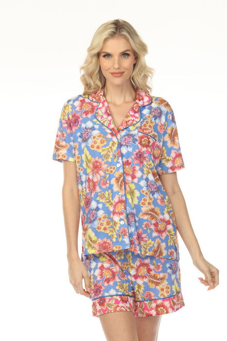 Johnny Was Leilah Jonesy Short Sleeve Short Pajama Set MS0123