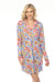 Johnny Was Raglan Floral Sleeve Sleep Shirt MS0223