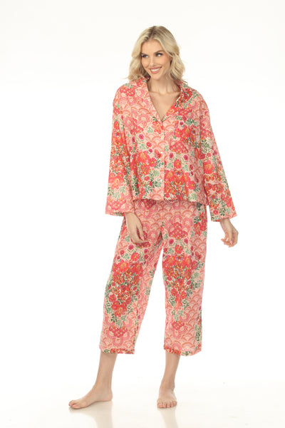 Johnny Was Mariposa Floral Cotton Sleep Set MS0625-M — AfterRetail