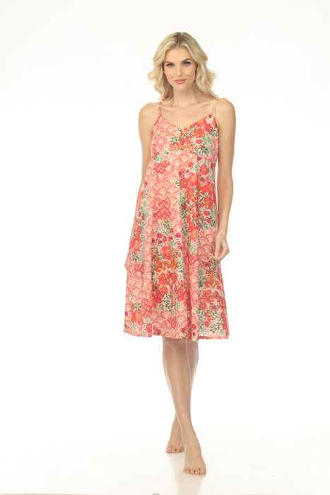 Johnny Was Mariposa Floral Cotton Sleep Dress MS0825-M