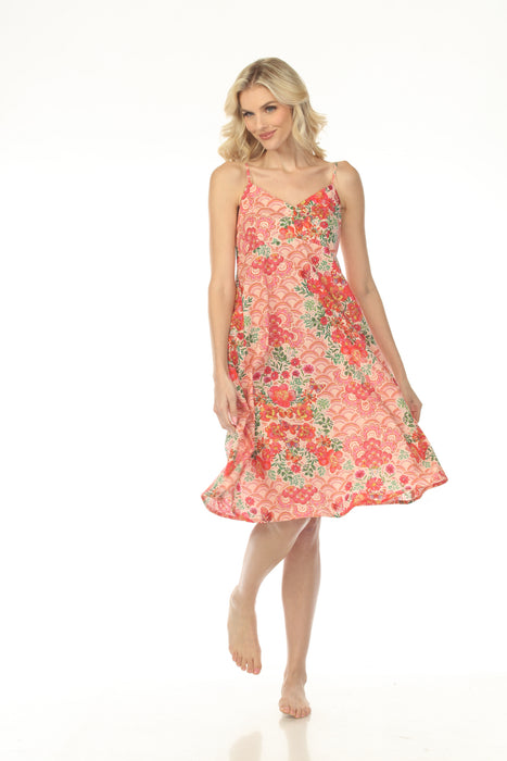 Johnny Was Mariposa Floral Cotton Sleep Dress MS0825-M