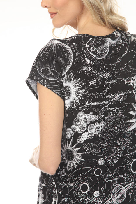 Johnny Was Mina The Brigette Cap Sleeve Mini Dress MS8524-M