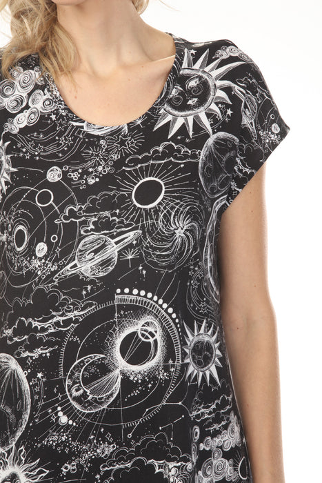 Johnny Was Mina The Brigette Cap Sleeve Mini Dress MS8524-M