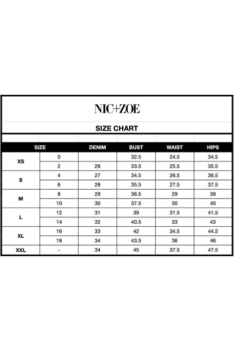 NIC+ZOE Indigo/Multi Shibori Glow Button Front Shirt S241614
