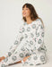 PJ Salvage Ivory Joy to the World Waffle Thermal PJ Set RQJWST2