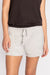 PJ Salvage Heather Grey  Long Sleeve Short Essentials Pj Set RIESLS/RIESS