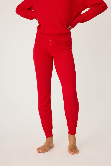 PJ Salvage Red Textured Essential Pj Set RITETK/RITEP