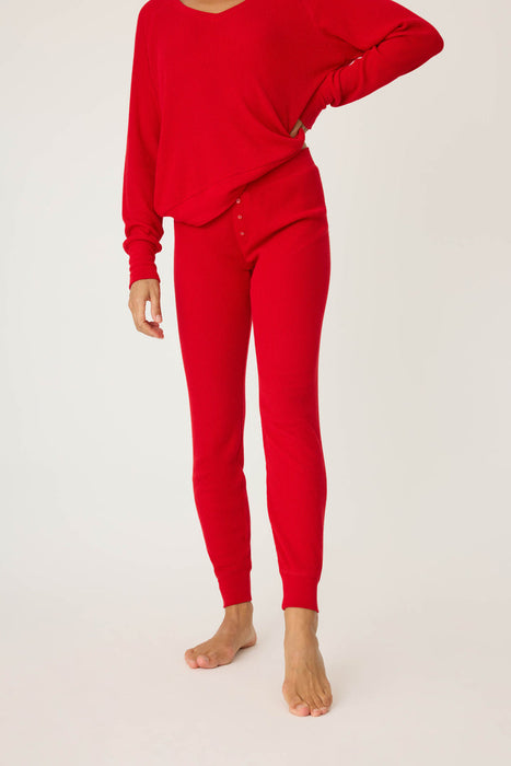 PJ Salvage Red Textured Essential Pj Set RITETK/RITEP