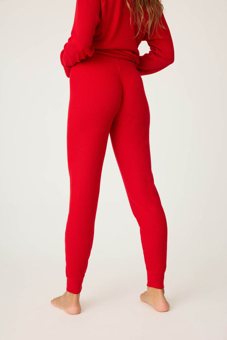 PJ Salvage Red Textured Essential Pj Set RITETK/RITEP