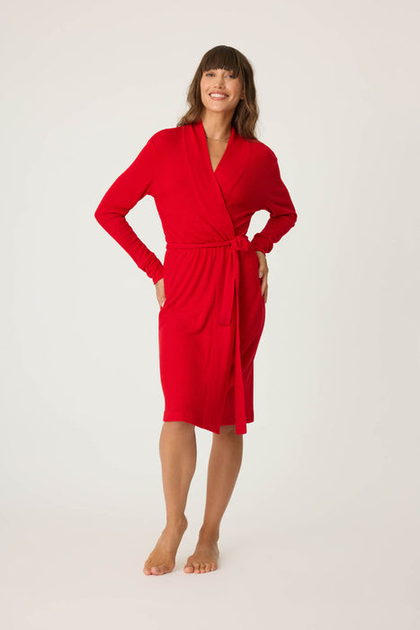 PJ Salvage Red Textured Essentials Robe RITER
