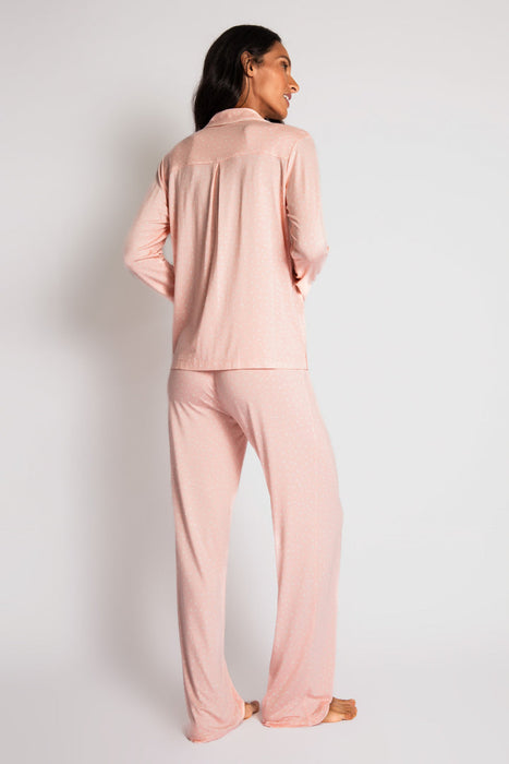 PJ Salvage Pink Tint Love and Lace Pajama Set RNLLST1