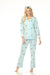 PJ Salvage Ice Blue Espresso Martini Flannel Pajama Set RP8FLPJ