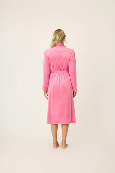 PJ Salvage Navy/Fuchsia Velvety Velour Robe RPVVR