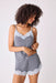 PJ Salvage Charcoal Wild Dreams Modal & Lace Pajama Set RPWDST