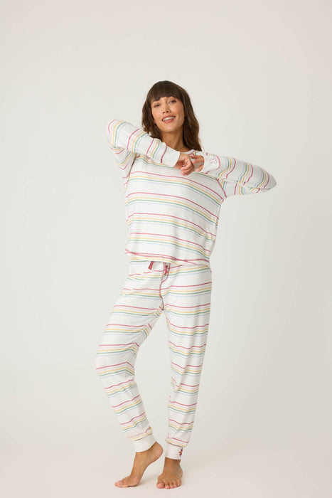 PJ Salvage Joy To The World Pajama Set RQJWLS2/RQJWP2