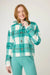 PJ Salvage Cozy Plaid Jade Button Up Jacket RRCPJ
