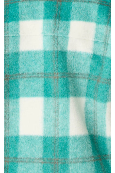PJ Salvage Cozy Plaid Jade Button Up Jacket RRCPJ