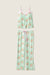 PJ Salvage Bright Mint Adrian Valencia x PJ Salvage Floral PJ Set RSAVST