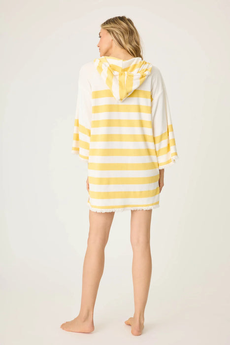 PJ Salvage Lemon Cabana Paradise Stripe Cover Up RSCDD