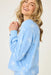PJ Salvage Bright Blue Cabana Paradise Palm Print Pajama Set RSCDLS1/RSCDP