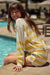 PJ Salvage Lemon Cabana Paradise Long Sleeve "Paradise" Top RSCDLS2