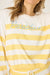 PJ Salvage Lemon Cabana Paradise Long Sleeve "Paradise" Top RSCDLS2