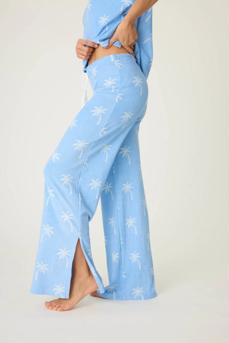 PJ Salvage Bright Blue Cabana Paradise Palm Print Pajama Set RSCDLS1/RSCDP