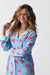 PJ Salvage Bright Blue Farmer's Market Strawberry Nightshirt RSFMNS