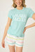 PJ Salvage Seafoam Lime & Sunshine Graphic "Margarita" T-Shirt RSLST