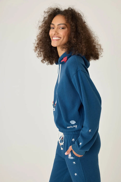 PJ Salvage Harbor Maritime Lounge Embroidered Hoodie RSMLHD