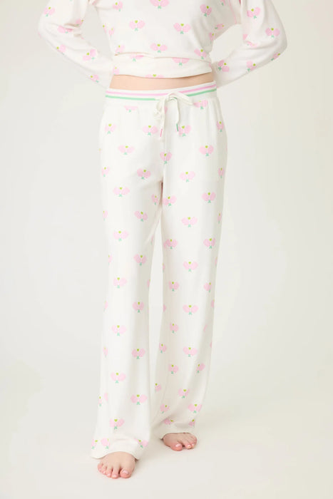 PJ Salvage Ivory Peachy Party Long Sleeve 2-Piece Pajama Set RSPPLS/RSPPP1