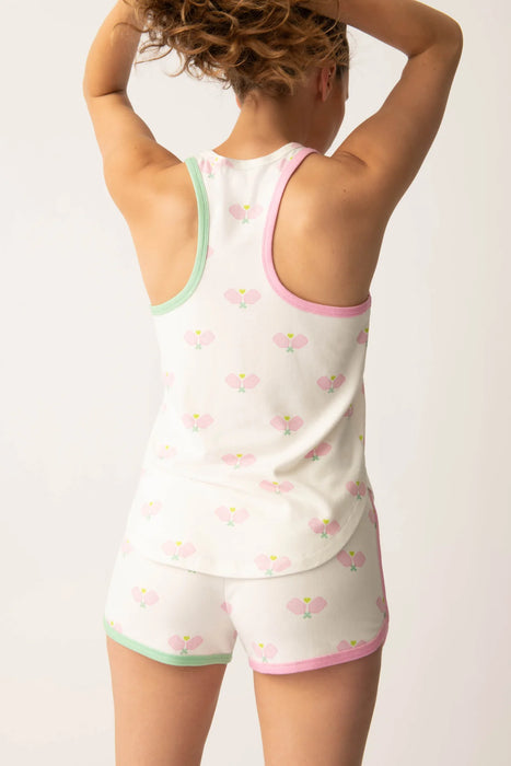 PJ Salvage Ivory Peachy Party Tank Top Pajama Set RSPPTK/RSPPS1