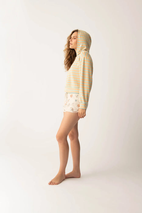PJ Salvage Sunshine On My Mind Multi-Striped Hoodie RSSMHD1