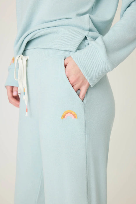PJ Salvage Sunshine On My Mind Long Sleeve Loungewear Set RSSMLS2/RSSMP4- DUSTY BLUE