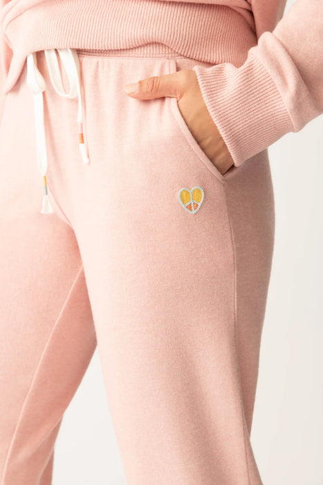 PJ Salvage Sunshine On My Mind Long Sleeve Loungewear Set RSSMLS2/RSSMP4- ROSEWOOD