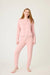 PJ Salvage Sunshine On My Mind Long Sleeve Loungewear Set RSSMLS2/RSSMP4- ROSEWOOD