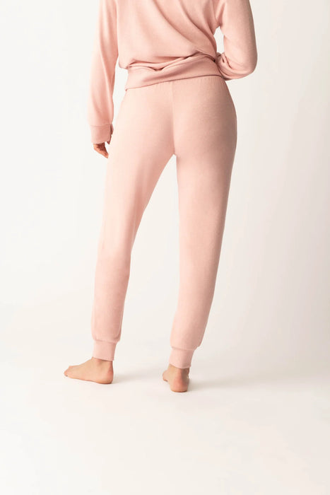 PJ Salvage Sunshine On My Mind Long Sleeve Loungewear Set RSSMLS2/RSSMP4- ROSEWOOD