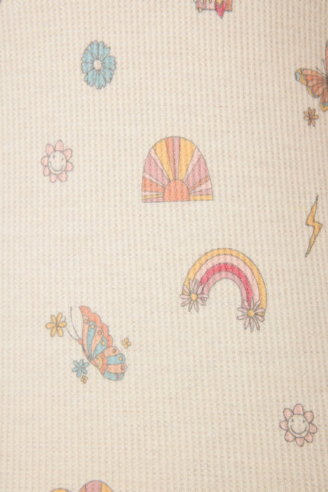 PJ Salvage Light Oatmeal Sunshine On My Mind Emoji-Fun Tank RSSMTK2