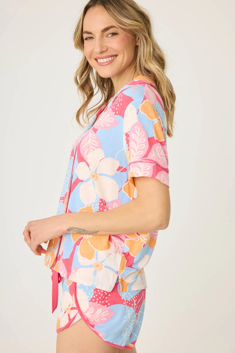 PJ Salvage Tropical Dreams Floral Pajama Shorts Set RSTDT1/RSTDS1