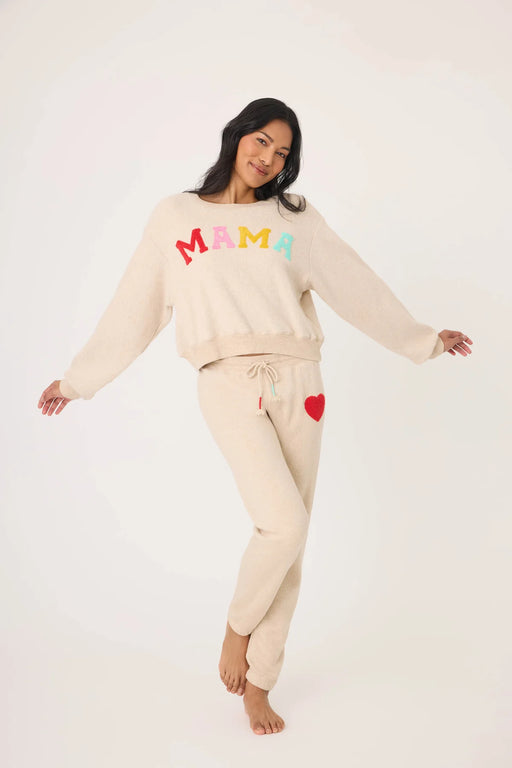 PJ Salvage Oatmeal For the Mama's Jogger Set RSTMLS/RSTMP