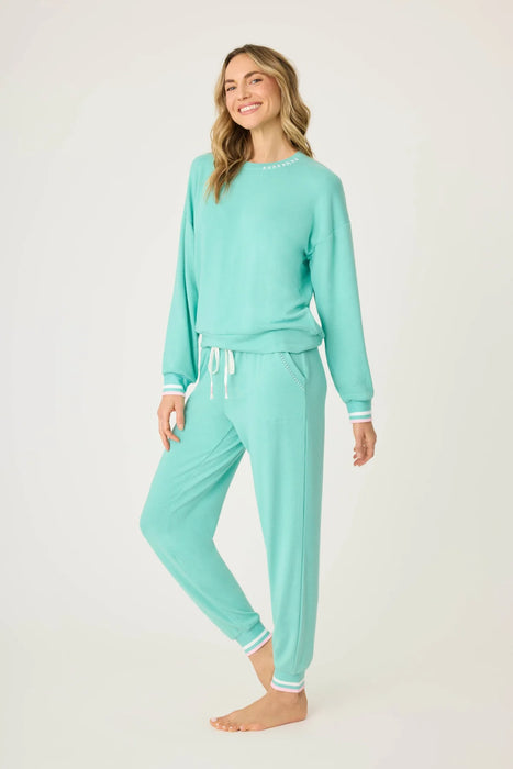 PJ Salvage Aquamarine Written in the Stars Long Sleeve Loungewear Set RSWSLS2/RSWSP2