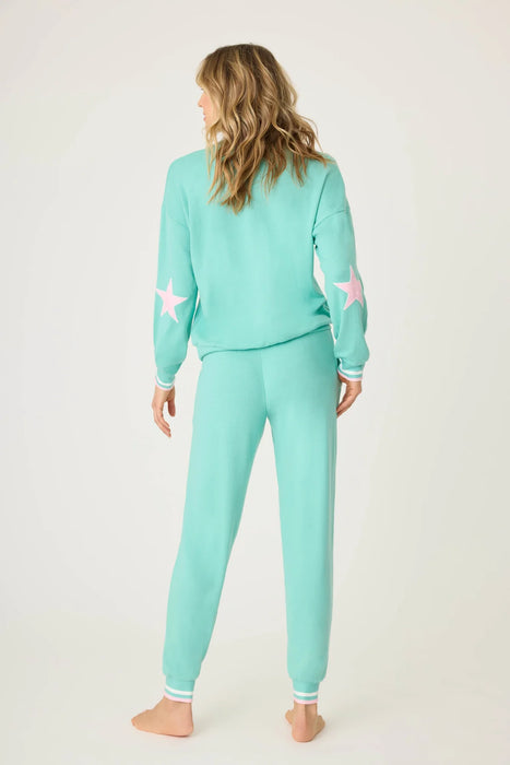 PJ Salvage Aquamarine Written in the Stars Long Sleeve Loungewear Set RSWSLS2/RSWSP2