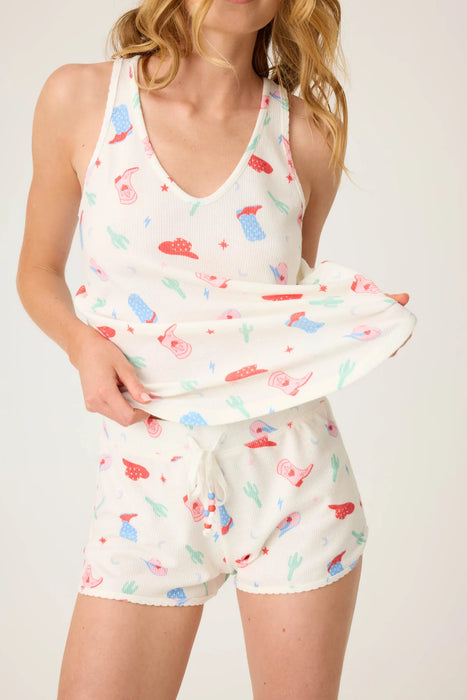 PJ Salvage Ivory American Honey Tank Top Set RTAHTK1/RTAHS1